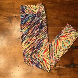 LulaRoe Striped TC Leggings